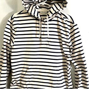 (S) J. Crew Knit Striped Pullover Hoodie